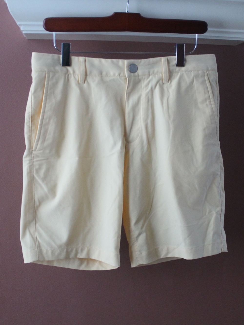 Bonobos Golf Shorts Men’s Size 30 Yellow 8” Inseam Flat Front